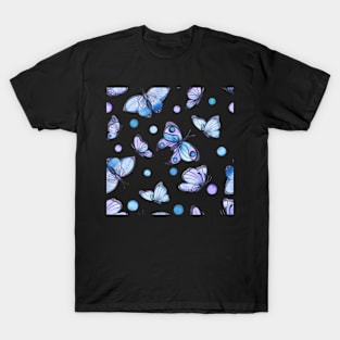 Soft Butterfly Watercolor Pattern T-Shirt